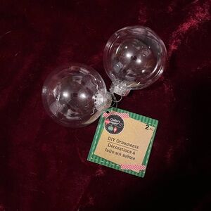 Clear DIY Ornaments Set